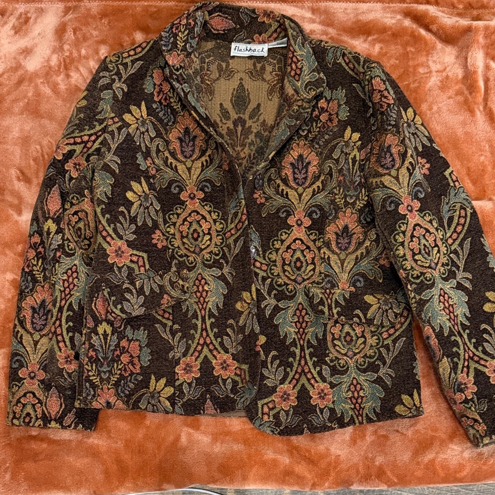 Floral Flashback Jacket/Blazer (Size L)